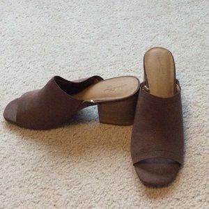 Suede camel beige mule - New